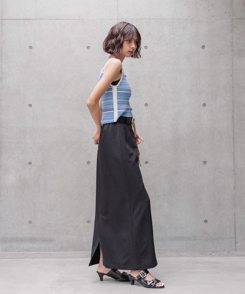 PAGEBOY（ページボーイ）の「イージケアナロースカート《マシンウォッシャブル》（スカート・レディース・ブラック/グレー/レッド系その他・SMALL/MEDIUM）」の15枚目の写真