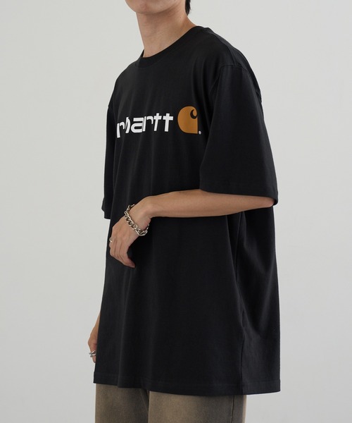 Carhartt(カーハート)の「【Carhartt】K195 フロントロゴプリントTシャツ(Tシャツ/カットソー・メンズ・ブラック/グレー・M/S/L)」の10枚目の写真