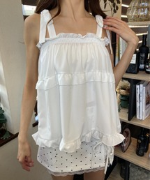 ｔｏｌｅｎｅ | フリルティアード 肩リボン キャミソール トップス(キャミソール)