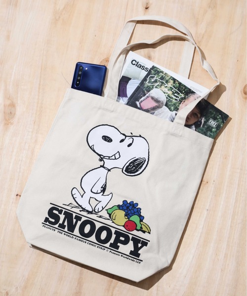 PEANUTS(ピーナッツ)の「《FRUIT OF THE LOOM x PEANUTS》トートバッグ(トートバッグ・レディース・ホワイト系その他/ホワイト/ホワイト系その他2/ホワイト系その他3・FREE)」の3枚目の写真