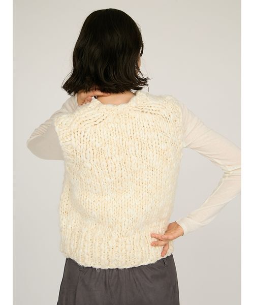 ウールミックスハンドニットベスト（ベスト）｜emmi（エミ）の