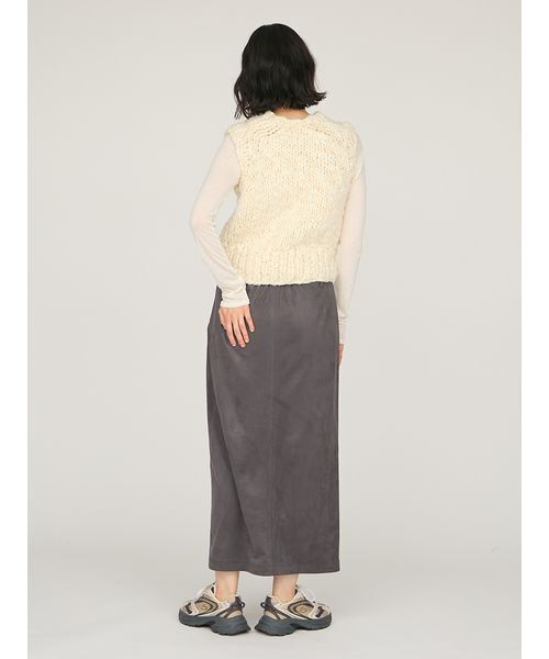 emmi（エミ）の「ウールミックスハンドニットベスト（ベスト・レディース・ブラウン/アイボリー・F）」の12枚目の写真