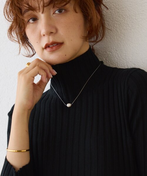 RIVE DROITE（リヴドロワ）の「【R.good（アールドットグッド）】パールポイントショートネックレス（ネックレス・レディース・シルバー・FREE）」の3枚目の写真