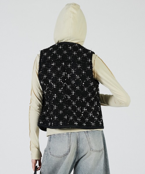 PRANK PROJECT(プランクプロジェクト)の「ツイードベスト / Tweed Vest(ベスト・レディース・ブラック/マルチ/ホワイト・FREE)」の18枚目の写真