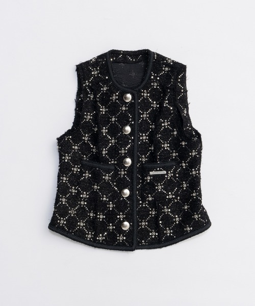 PRANK PROJECT(プランクプロジェクト)の「ツイードベスト / Tweed Vest(ベスト・レディース・ブラック/マルチ/ホワイト・FREE)」の21枚目の写真
