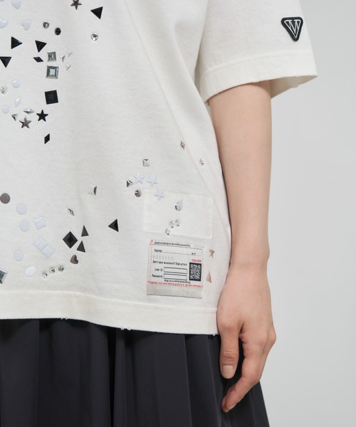 MIHARAYASUHIRO(ミハラヤスヒロ)の「【MIHARAYASUHIRO/ミハラヤスヒロ】EMBELLISHED DISTRESSED TEE/スタッズプリントTシャツ(Tシャツ/カットソー・レディース・ブラック/ホワイト・36/38)」の18枚目の写真