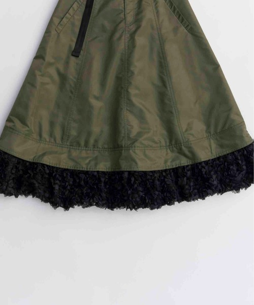 Belted 2way Flower Hem Volume Skirt/ベルテッド2WAYフラワーヘム