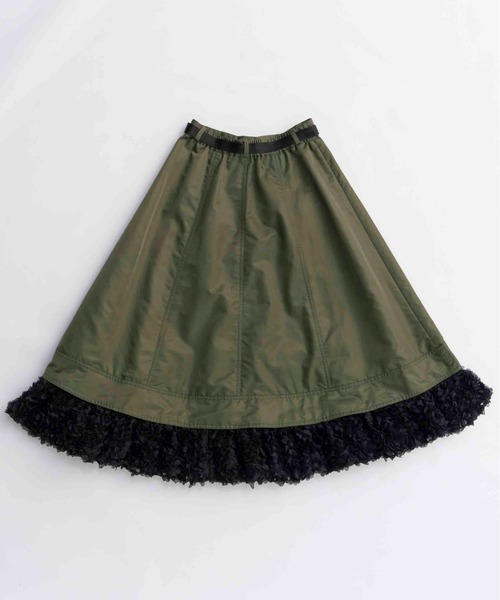 MAISON SPECIAL（メゾンスペシャル）の「Belted 2way Flower Hem Volume Skirt/ベルテッド2WAYフラワーヘムボリューミースカート（スカート・レディース・アイボリー/カーキ/ブラック・36/38）」の16枚目の写真