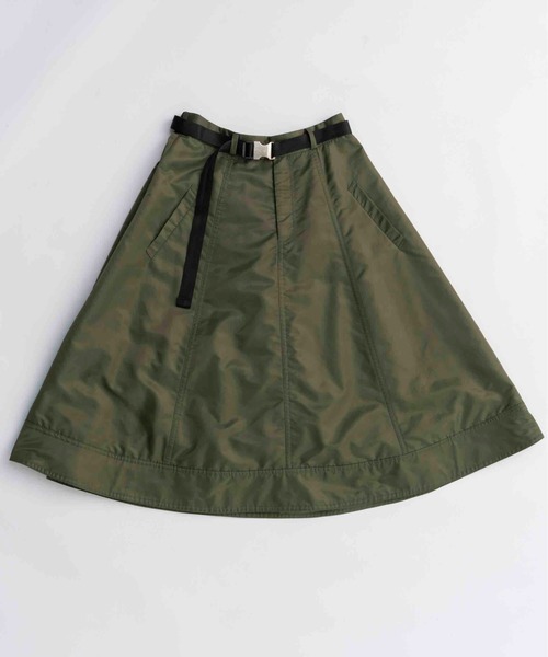 Belted 2way Flower Hem Volume Skirt/ベルテッド2WAYフラワーヘム