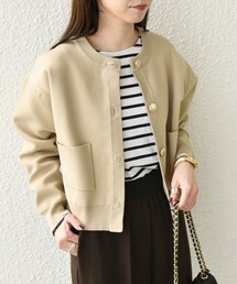 SHIPS Colors（シップス カラーズ）の「SHIPS Colors:〈手洗い可能〉メタルボタン クルーネック カーディガン◇（カーディガン/ボレロ）」