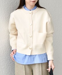 SHIPS Colors（シップス カラーズ）の「SHIPS Colors:〈手洗い可能〉メタルボタン クルーネック カーディガン◇（カーディガン/ボレロ）」