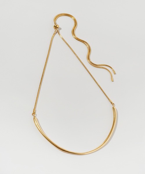 GOLDY(ゴールディ)の「【金属アレルギー軽減】アーチ ライン バック ロング ステンレス ネックレス(ネックレス・レディース・ゴールド/シルバー・FREE)」の9枚目の写真