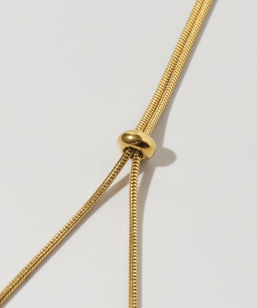 GOLDY(ゴールディ)の「【金属アレルギー軽減】アーチ ライン バック ロング ステンレス ネックレス(ネックレス・レディース・ゴールド/シルバー・FREE)」の11枚目の写真