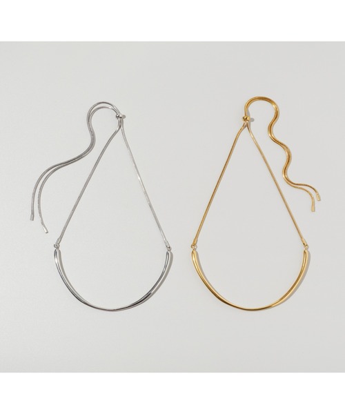 GOLDY(ゴールディ)の「【金属アレルギー軽減】アーチ ライン バック ロング ステンレス ネックレス(ネックレス・レディース・ゴールド/シルバー・FREE)」の13枚目の写真