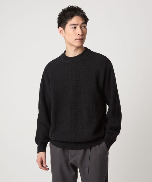 定価30800円 junhashimoto パウダーラムニット　サイズ4 ハミルトンラム ワイドネック ニット（ニット/セーター）｜green label