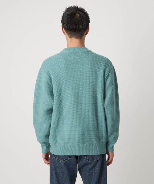 green label relaxing(グリーンレーベルリラクシング)の「ハミルトンラム ワイドネック ニット(ニット/セーター・メンズ・グレー/ライトブルー/ブラック/パープル・L/M/S/XL)」の16枚目の写真