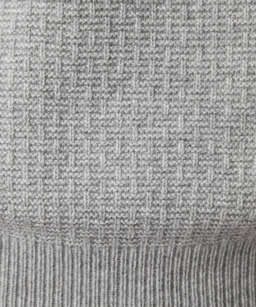 green label relaxing(グリーンレーベルリラクシング)の「ハミルトンラム ワイドネック ニット(ニット/セーター・メンズ・グレー/ライトブルー/ブラック/パープル・L/M/S/XL)」の22枚目の写真