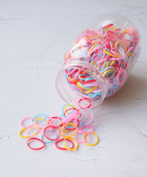 Port / ポート 】 ボトル付き カラーヘアゴム セット #（ヘアゴム