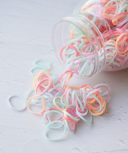 Port / ポート 】 ボトル付き カラーヘアゴム セット #（ヘアゴム