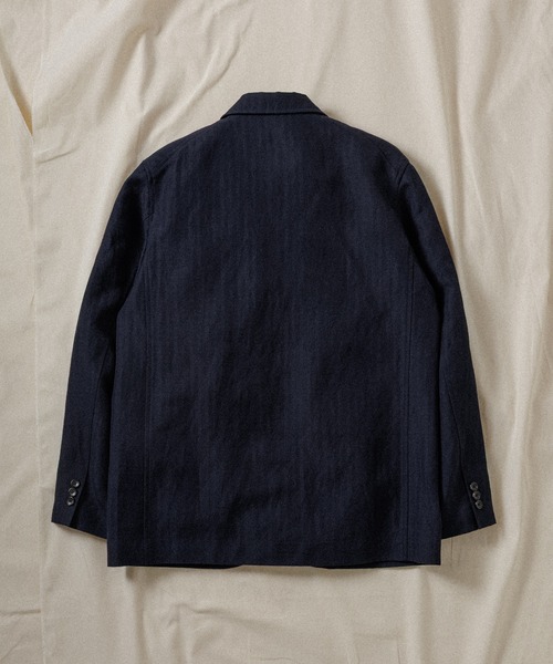 WILD LIFE TAILOR ウールジャケット セール】【WILD LIFE TAILOR】WOOL LINEN HERRINGBONE BLAZER