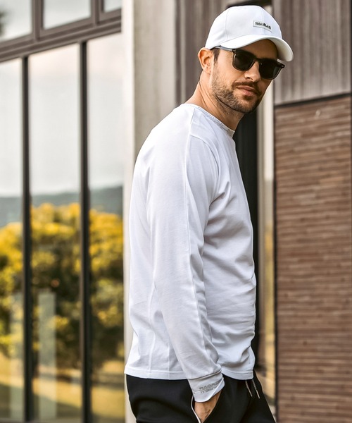 1PIU1UGUALE3 RELAX (ウノピゥウノウグァーレトレ リラックス)の「1PIU1UGUALE3 RELAX(ウノピゥウノウグァーレトレ リラックス)プレートロゴ ベーシックシルエット キャップ(キャップ・メンズ・ホワイト/ブラック・ONE SIZE)」の21枚目の写真