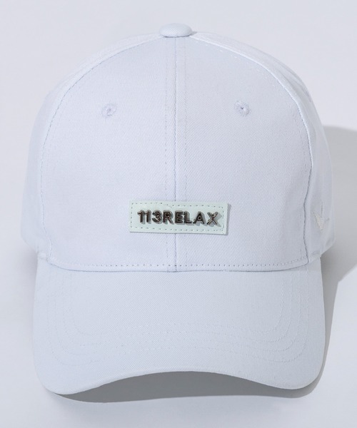 1PIU1UGUALE3 RELAX (ウノピゥウノウグァーレトレ リラックス)の「1PIU1UGUALE3 RELAX(ウノピゥウノウグァーレトレ リラックス)プレートロゴ ベーシックシルエット キャップ(キャップ・メンズ・ホワイト/ブラック・ONE SIZE)」の7枚目の写真