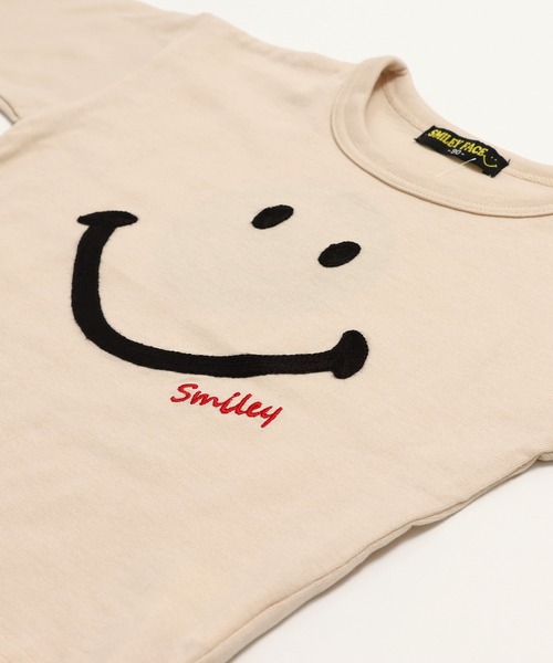 chil2（チルツー）の「〈スマイリーフェイス〉長袖Tシャツ（Tシャツ/カットソー・キッズ・ブラック/ミント/イエロー/クリーム・80ｃｍ/90cm/110cm/100cm/120cm/130cm/140cm）」の12枚目の写真