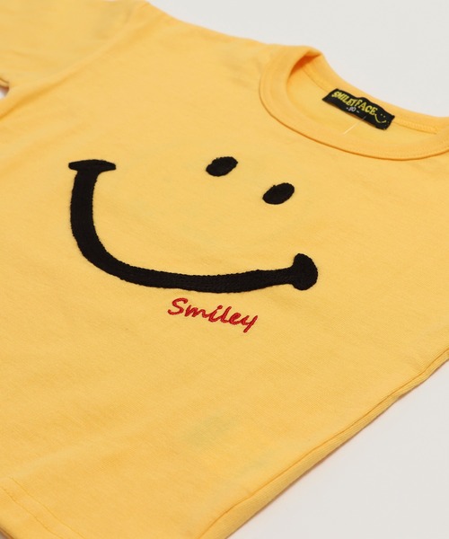 chil2（チルツー）の「〈スマイリーフェイス〉長袖Tシャツ（Tシャツ/カットソー・キッズ・ブラック/ミント/イエロー/クリーム・80ｃｍ/90cm/110cm/100cm/120cm/130cm/140cm）」の13枚目の写真