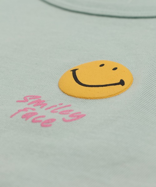 chil2（チルツー）の「〈スマイリーフェイス〉長袖Tシャツ（Tシャツ/カットソー・キッズ・ブラック/ミント/イエロー/クリーム・80ｃｍ/90cm/110cm/100cm/120cm/130cm/140cm）」の14枚目の写真