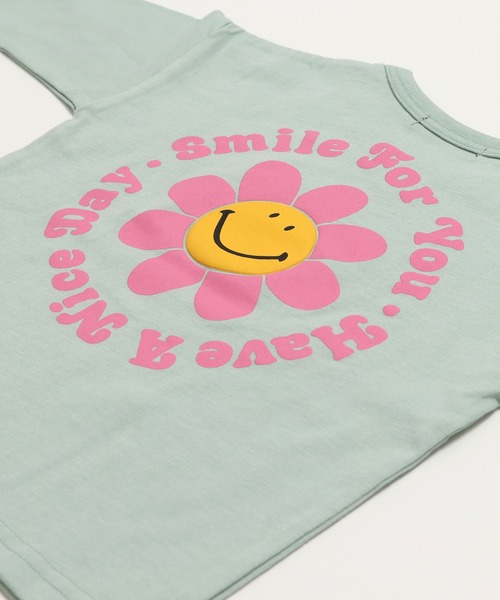 chil2（チルツー）の「〈スマイリーフェイス〉長袖Tシャツ（Tシャツ/カットソー・キッズ・ブラック/ミント/イエロー/クリーム・80ｃｍ/90cm/110cm/100cm/120cm/130cm/140cm）」の17枚目の写真