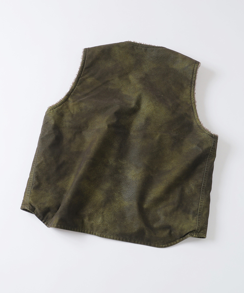 JOURNAL STANDARD J.S HOMESTEAD（ジャーナルスタンダードホームステッド）の「J.S.Homestead / フロック レザー ジップ ベスト（その他アウター・メンズ・ブラック/ブラウン系その他・MEDIUM/LARGE）」の15枚目の写真