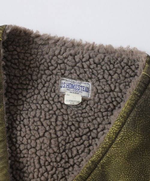 JOURNAL STANDARD J.S HOMESTEAD（ジャーナルスタンダードホームステッド）の「J.S.Homestead / フロック レザー ジップ ベスト（その他アウター・メンズ・ブラック/ブラウン系その他・MEDIUM/LARGE）」の17枚目の写真