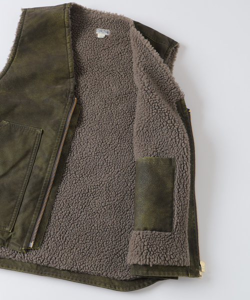 JOURNAL STANDARD J.S HOMESTEAD（ジャーナルスタンダードホームステッド）の「J.S.Homestead / フロック レザー ジップ ベスト（その他アウター・メンズ・ブラック/ブラウン系その他・MEDIUM/LARGE）」の19枚目の写真