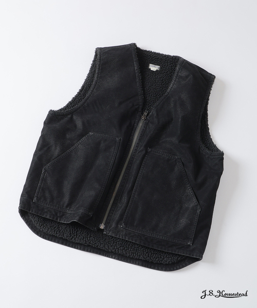 JOURNAL STANDARD J.S sted レザージップベスト セール】J.S.Homestead / フロック レザー ジップ ベスト（その他