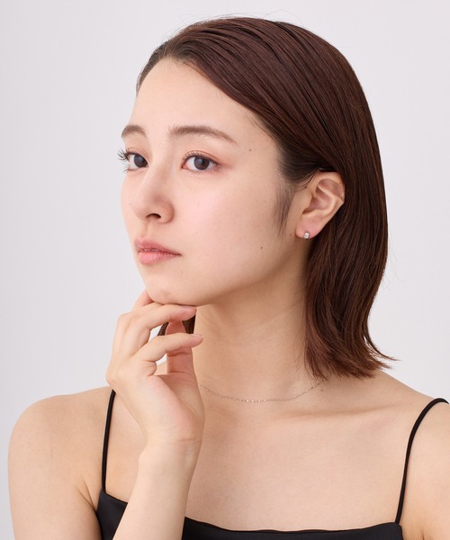 CALIN STANDARD(カリンスタンダード)の「◆金属アレルギー対応◆◆made in japan◆【純金厚メッキ】ワイドプレーン 極小ミニマルカーブピアス(ピアス(両耳用)・レディース・シルバー/ゴールド/ピンクゴールド・FREE)」の18枚目の写真