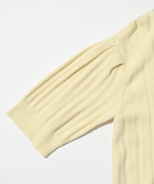 Firsthand(ファーストハンド)の「Firsthand/ファーストハンド 機能性素材 シルク入り バイカラーポロニット / 抗ピル / マシンウォッシャブル(ニット/セーター・レディース・レッド/ブラウン/ベージュ・FREE)」の20枚目の写真