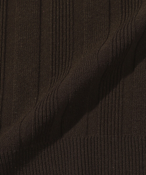 Firsthand(ファーストハンド)の「Firsthand/ファーストハンド 機能性素材 シルク入り バイカラーポロニット / 抗ピル / マシンウォッシャブル(ニット/セーター・レディース・レッド/ブラウン/ベージュ・FREE)」の10枚目の写真