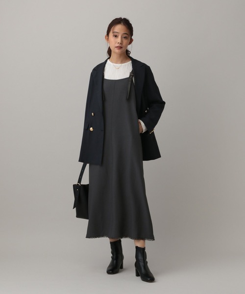 GLOBAL WORK（グローバルワーク）の「MATINEE LINE/MIXストレッチ/ワンピース/583746（ワンピース・レディース・モカ/ブラウン/チャコールグレー・MEDIUM/LARGE）」の5枚目の写真