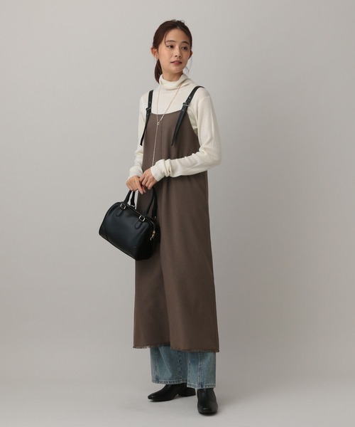 GLOBAL WORK（グローバルワーク）の「MATINEE LINE/MIXストレッチ/ワンピース/583746（ワンピース・レディース・モカ/ブラウン/チャコールグレー・MEDIUM/LARGE）」の8枚目の写真
