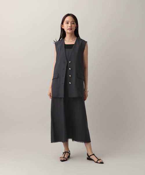 GLOBAL WORK（グローバルワーク）の「MATINEE LINE/MIXストレッチ/ワンピース/583746（ワンピース・レディース・モカ/ブラウン/チャコールグレー・MEDIUM/LARGE）」の18枚目の写真