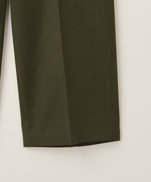 info. BEAUTY&YOUTH(インフォビューティアンドユース)の「【マルチサイズ】ポリエステルサージ ワイドストレート スラックス(スラックス・メンズ・ダークグリーン/オレンジ系その他/ブラック/オリーブ・マルチサイズ)」の14枚目の写真