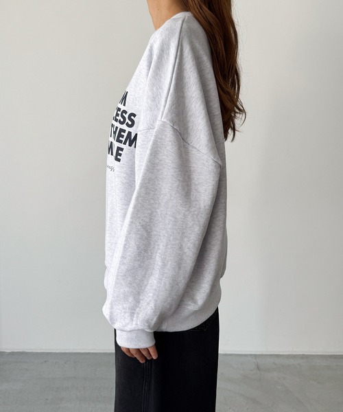 CANAL JEAN（キャナルジーン）の「El mar　KEEP THEMトレーナー 裏毛（スウェット・レディース・ネイビー/グレー・ONE SIZE）」の10枚目の写真