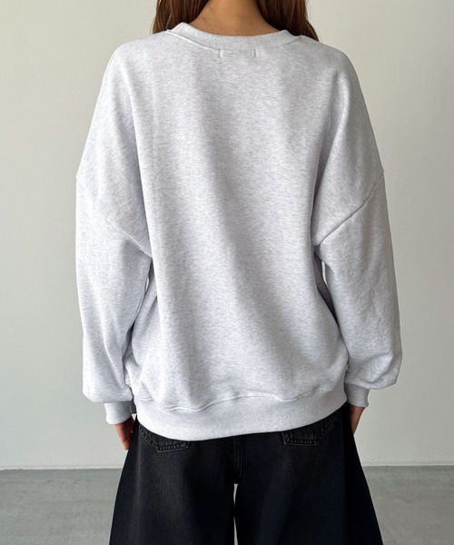 CANAL JEAN（キャナルジーン）の「El mar　KEEP THEMトレーナー 裏毛（スウェット・レディース・ネイビー/グレー・ONE SIZE）」の11枚目の写真