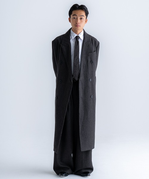 Classic Wool Blend Tweed Coat / クラシックウールブレンドツイード