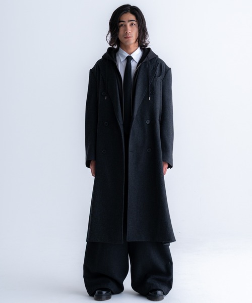 Classic Wool Blend Tweed Coat / クラシックウールブレンドツイード