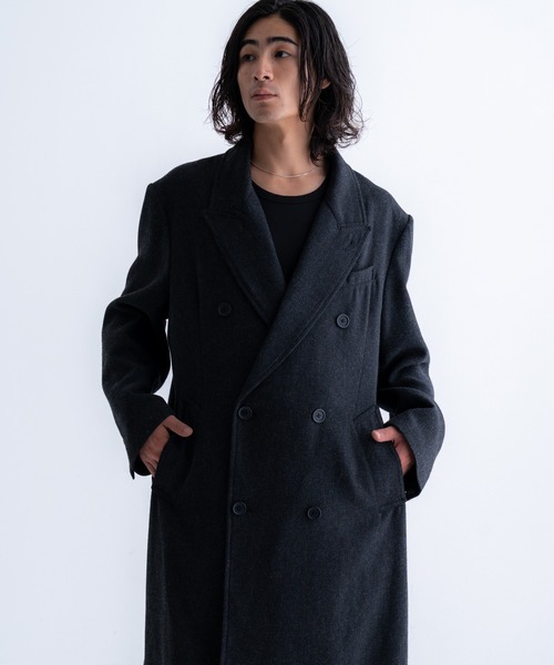 Classic Wool Blend Tweed Coat / クラシックウールブレンドツイード