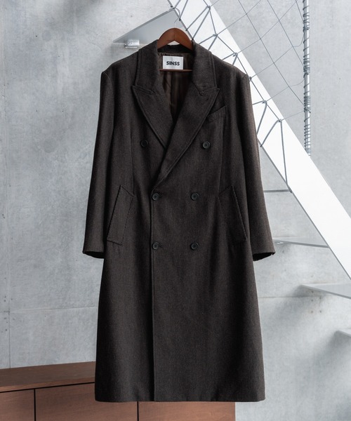 E56　ウールブレンド　コート Classic Wool Blend Tweed Coat / クラシックウールブレンドツイード