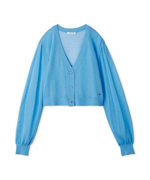 FRAY I.D(フレイアイディー)の「シアーニットカーディガン(カーディガン/ボレロ・レディース・ホワイト/ブラック/ブラウン/ブルー・F)」の4枚目の写真