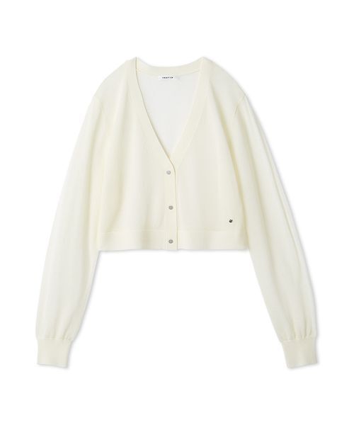 FRAY I.D(フレイアイディー)の「シアーニットカーディガン(カーディガン/ボレロ・レディース・ホワイト/ブラック/ブラウン/ブルー・F)」の6枚目の写真