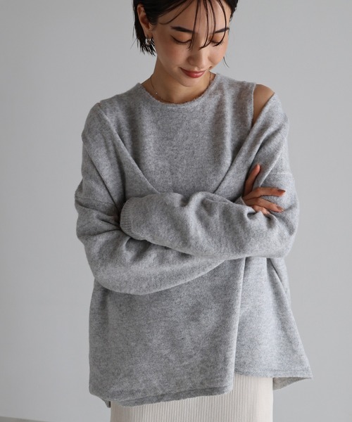 セール】【新色追加】ノースリーブ長袖ニットトップスセット（ニット